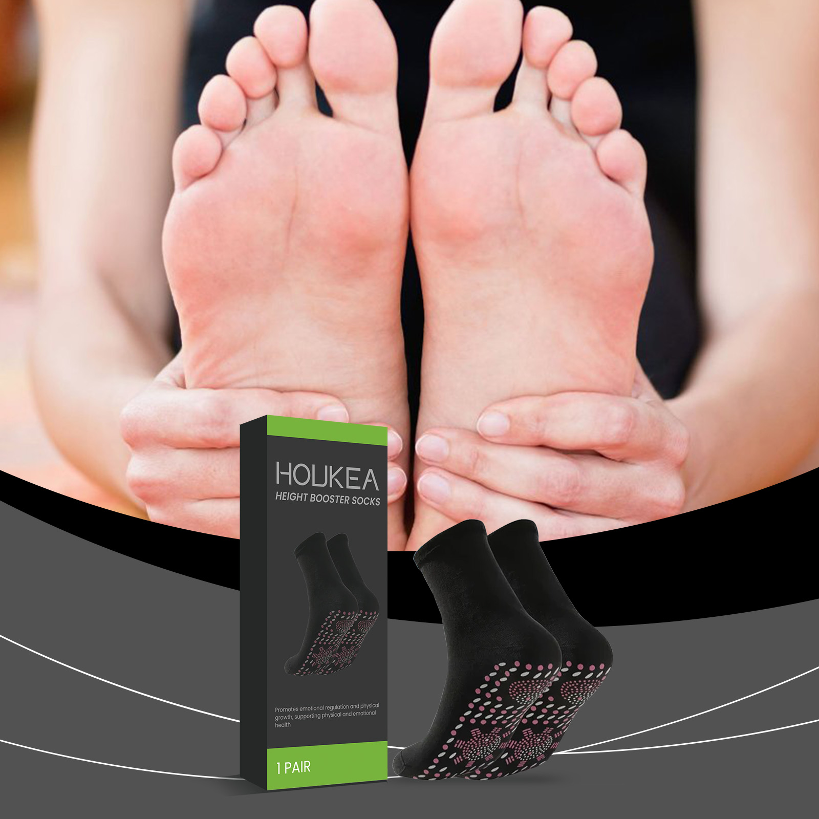 Sports Socks - Chaussettes chauffantes pour les pieds, chaussettes