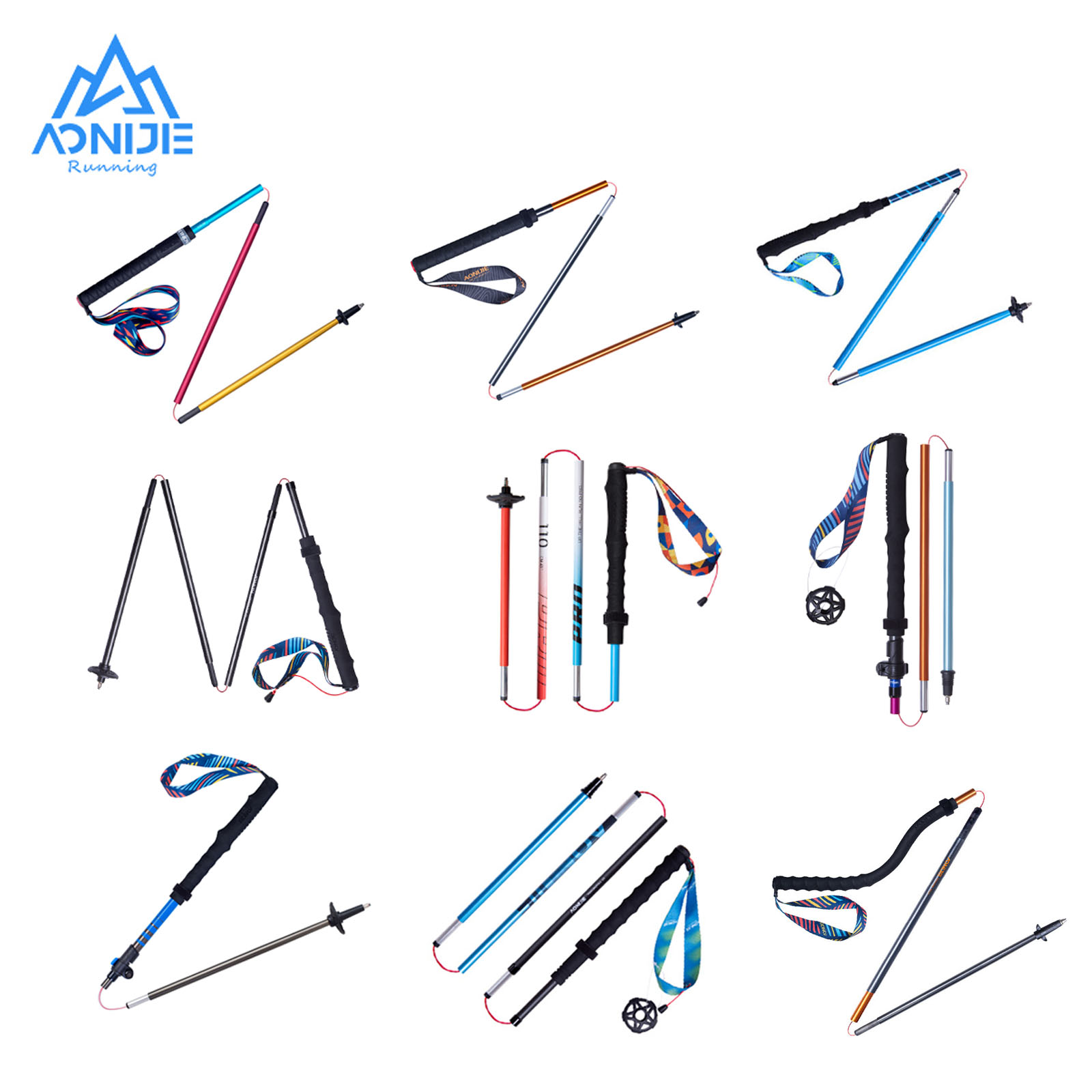 Trekking Pole Carbon - AONIJIE-Bâtons de Randonnée et de Trekking