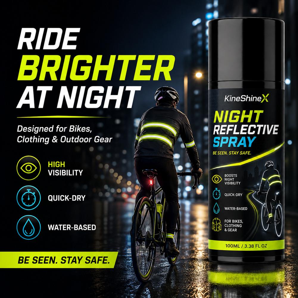Running Visibility Gear - Spray réfléchissant de nuit 100 ml,