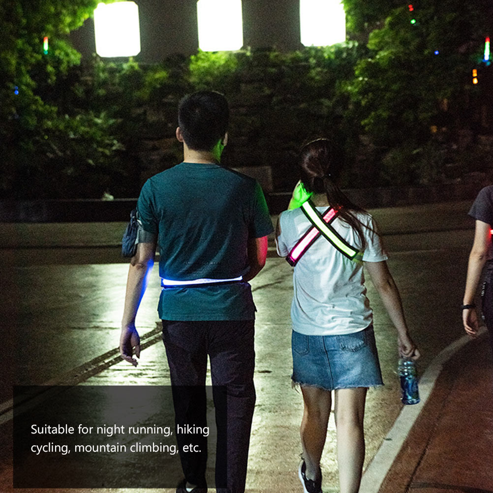 Running Visibility Gear - Ceinture de course réfléchissante à LED,