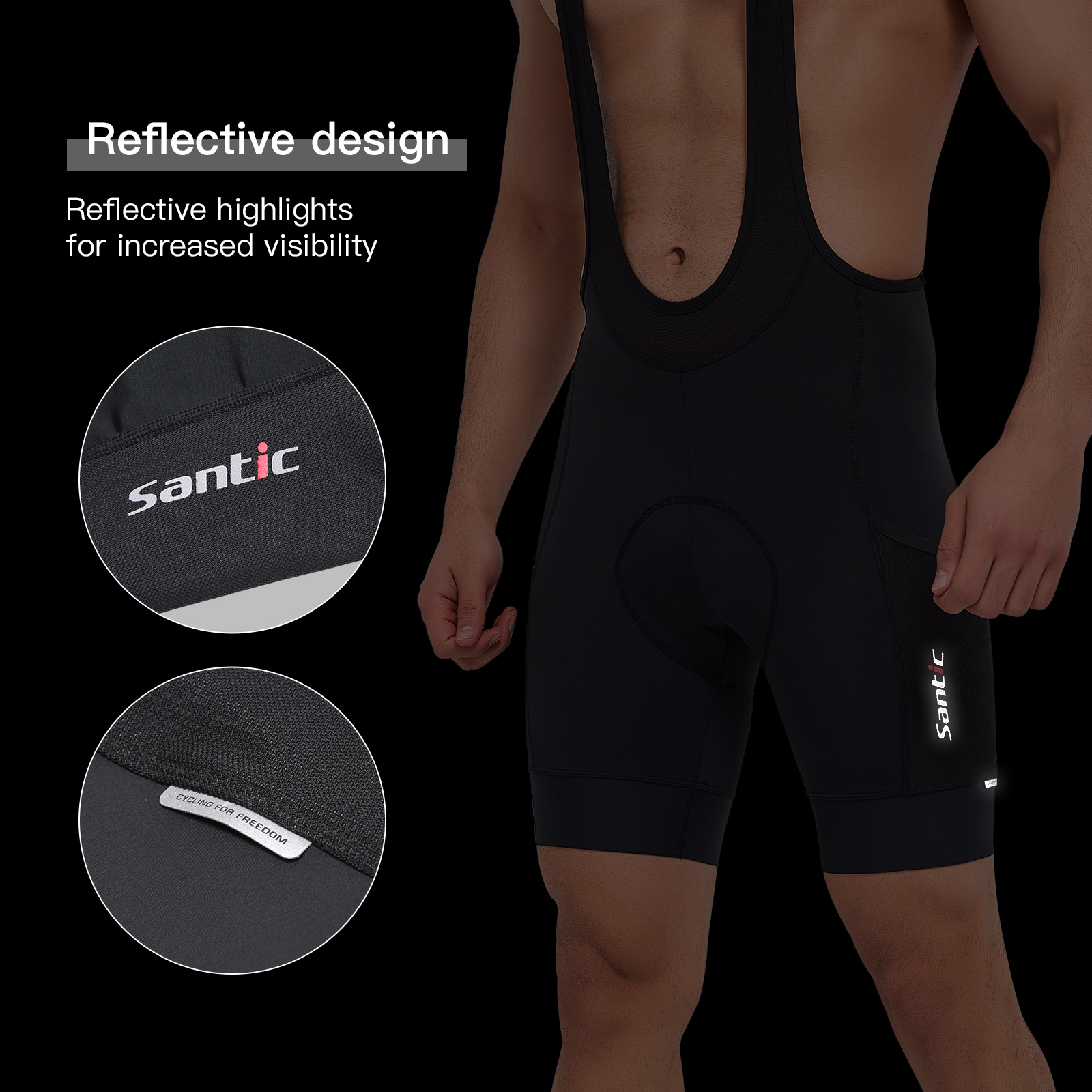 Santic hommes cyclisme cuissar - Race Bib avis et prix