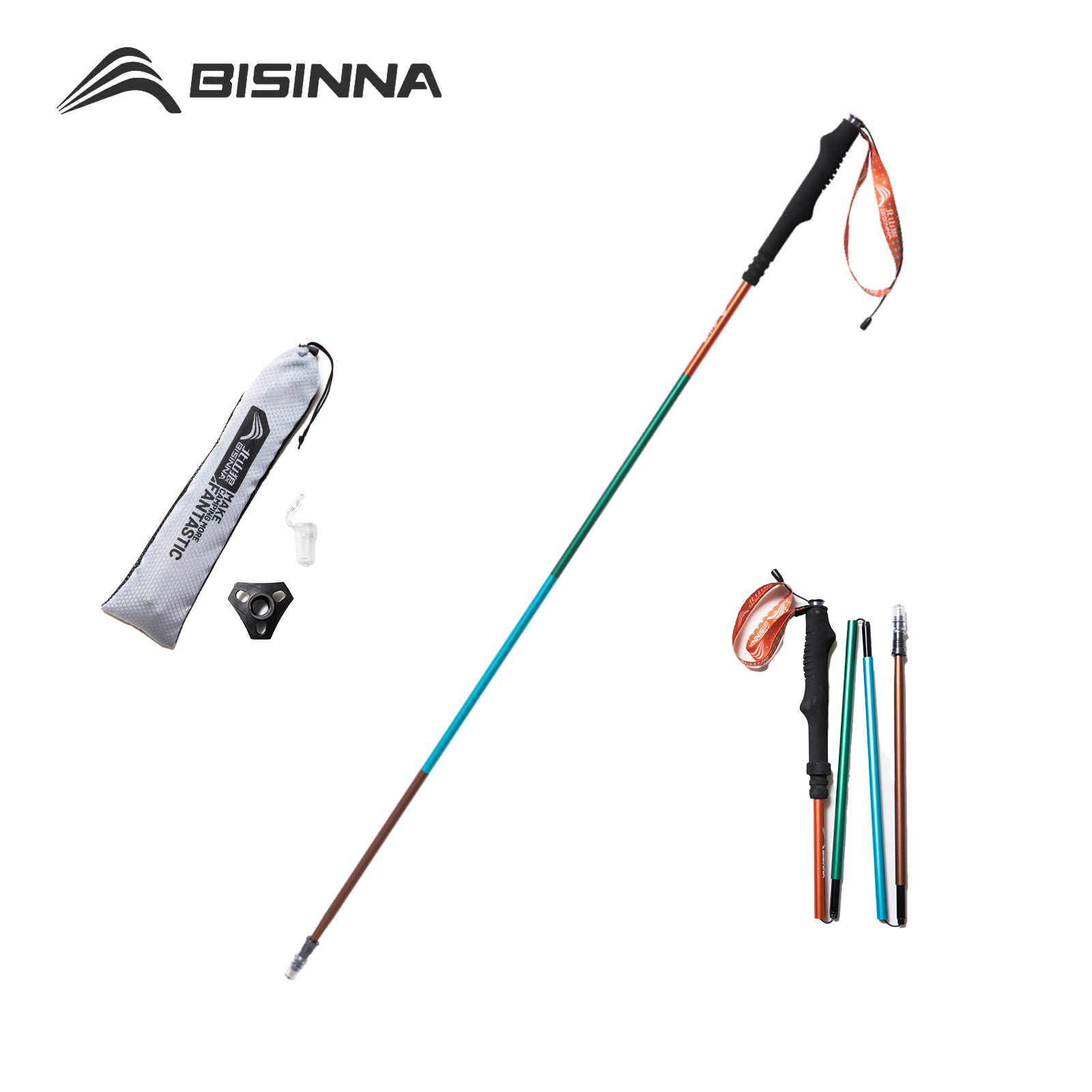 BISINNA Lot de 2 bâtons de tre - Trekking Pole Carbon avis et prix
