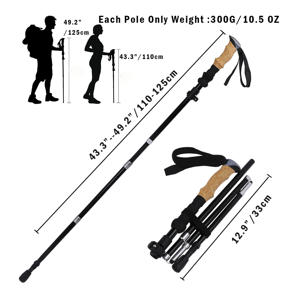 Bâtons de randonnée ultra-fort - Trekking Pole Carbon avis et prix